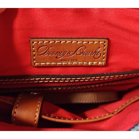 Dooney & Bourke Crossbody Bag Womens Pink Canvas Nylon Leather Trim Purse Zip - Picture 16 of 16